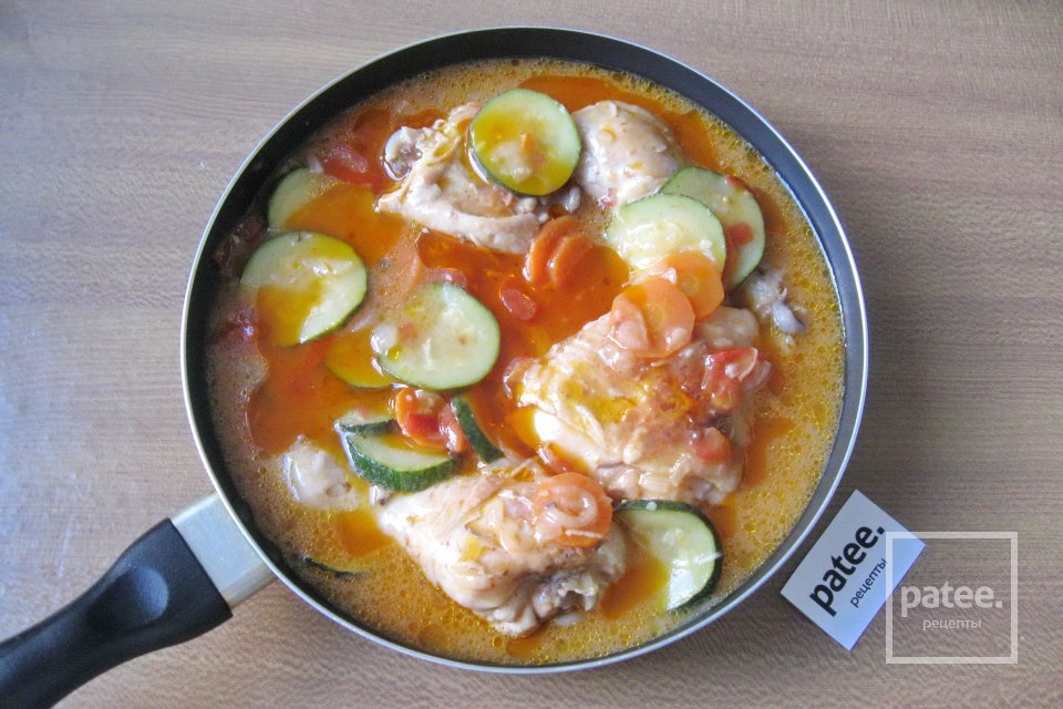 Курица с цуккини - Шаг 11