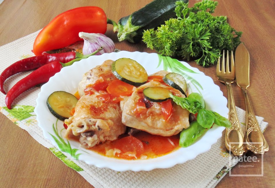 Курица с цуккини - Шаг 12