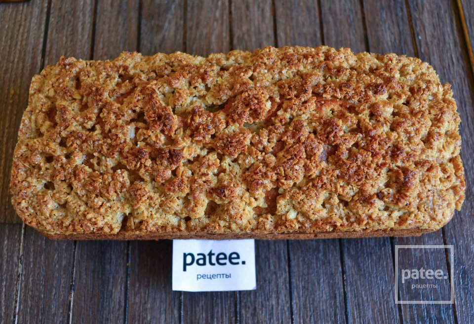 Кекс с грушей и овсяным штрейзелем - Шаг 15