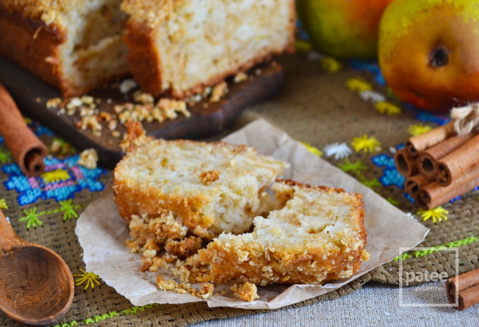 Кекс с грушей и овсяным штрейзелем - Шаг 16