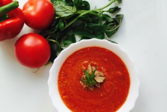 Гаспачо с базиликом