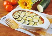 Запеканка с мясным фаршем и цуккини