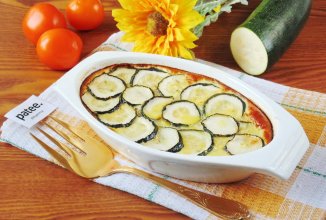 Запеканка с мясным фаршем и цуккини