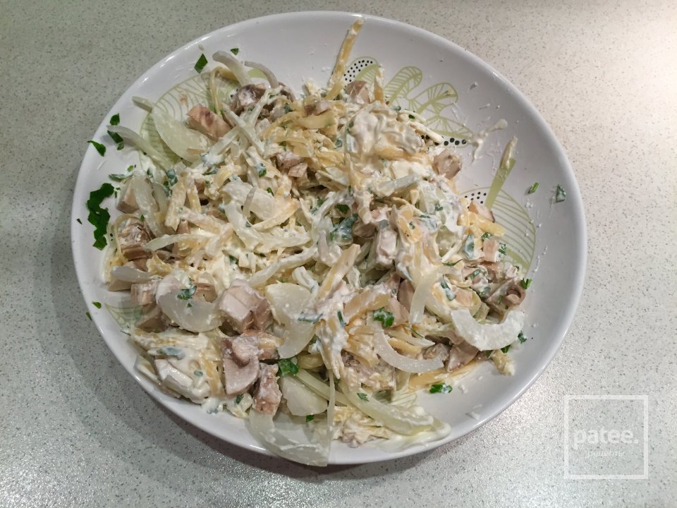 Куриное филе с сыром и грибами - Шаг 4