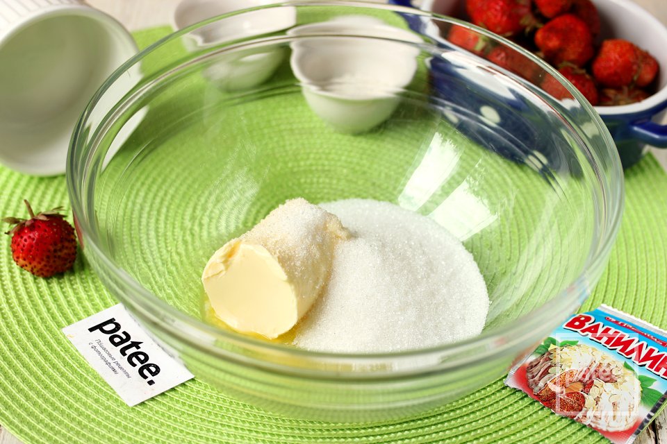 Домашнее печенье с клубникой - Шаг 3