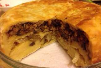 ХРУСТЯЩИЙ ПИРОГ С БАКЛАЖАНАМИ