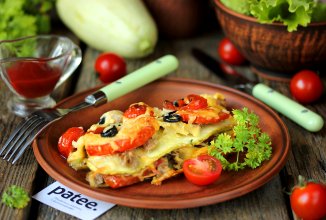 Запеканка из кабачков с курицей