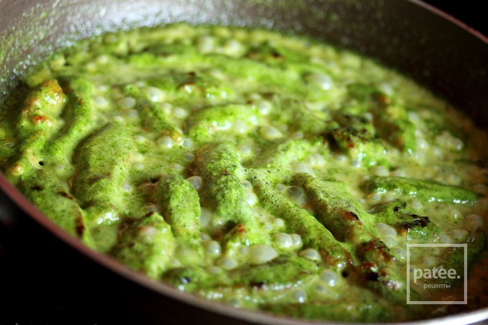 Куриная грудка в сливочно-шпинатном соусе - Шаг 12