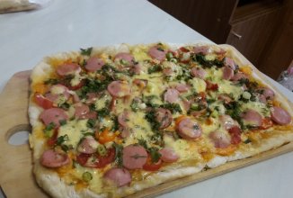 Сытная домашняя пицца