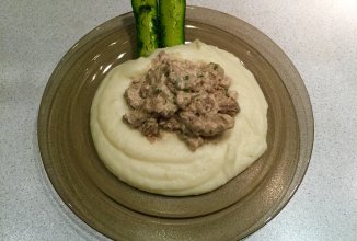 Бефстроганов с пюре
