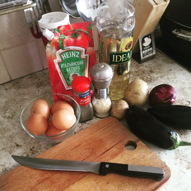 Испанская тортилья с баклажанами🍆 - Шаг 1