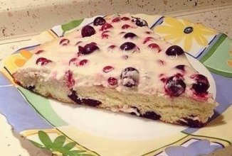 ПП пирог с фруктами