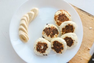 Сырники с банановой начинкой