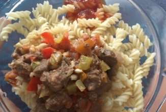 Баранина с овощами