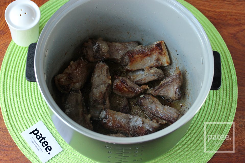 Рёбрышки с рисом в мультиварке - Шаг 4