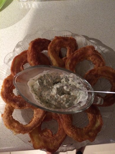 Кабачок в кляре с соусом - Шаг 1