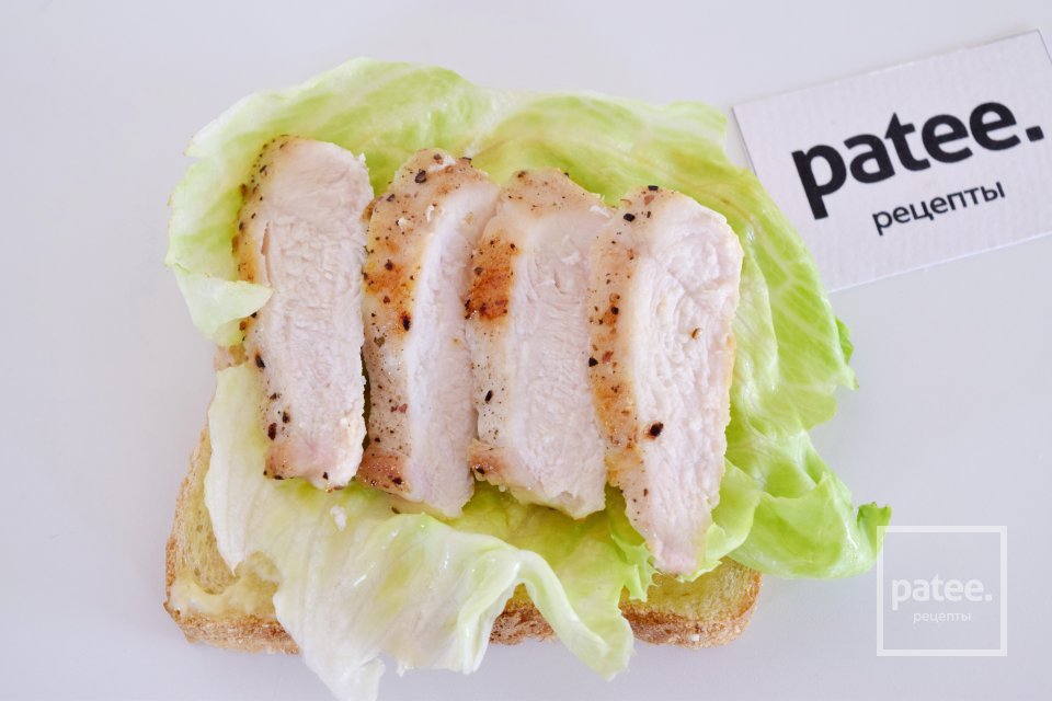 Клаб сэндвич с курицей - Шаг 8