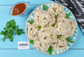 Манты с мясом