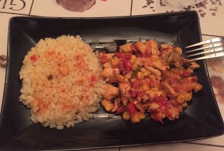 Булгур с куриной грудкой