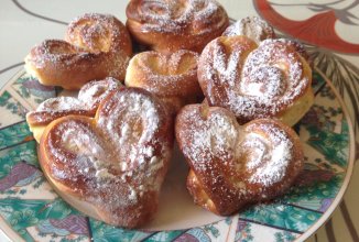 Булочки сердечки