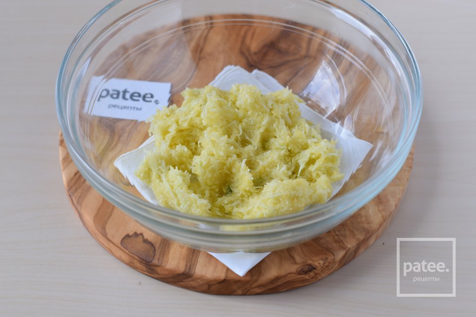 Кабачковый киш с морепродуктами - Шаг 4