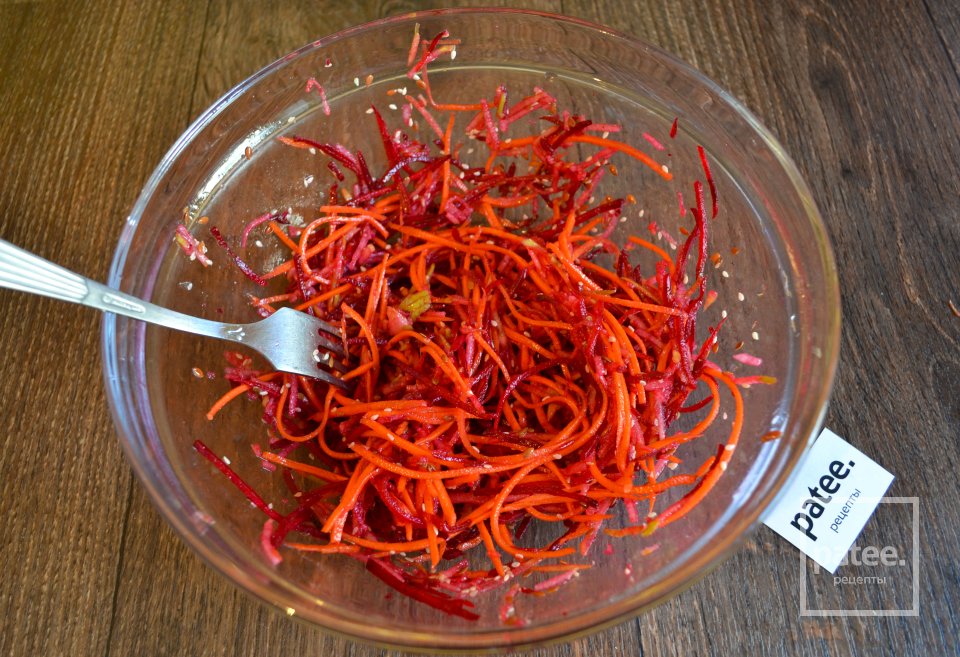 Салат из корнеплодов с грушей - Шаг 11