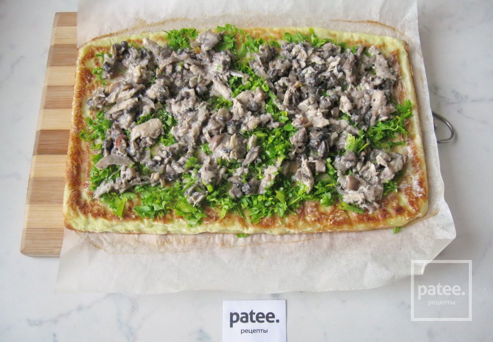 Рулет из кабачков с грибами - Шаг 16