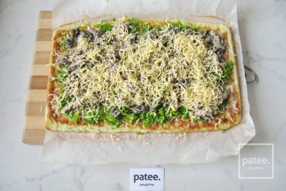 Рулет из кабачков с грибами - Шаг 17