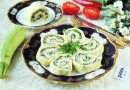 Рулет из кабачков с грибами