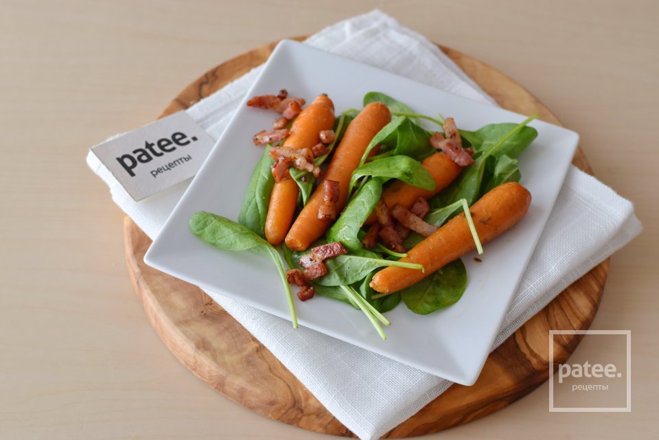 Салат с морковью, шпинатом и острой заправкой - Шаг 16