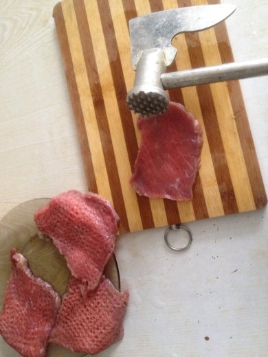 Мясо по -французски - Шаг 1