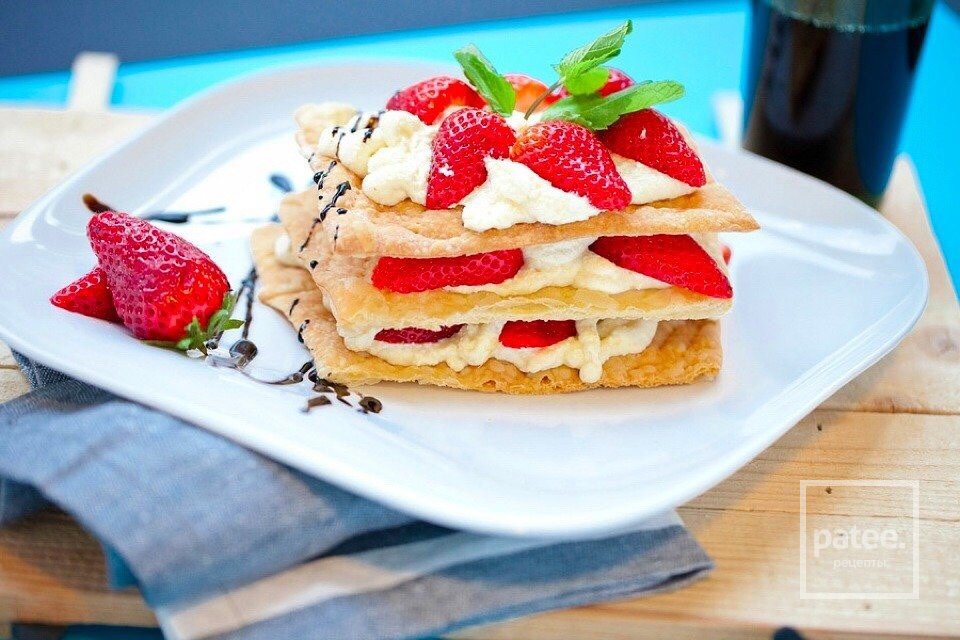 Пирожное Мильфей с клубникой - Шаг 8