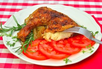 Куриные окорочка в вине