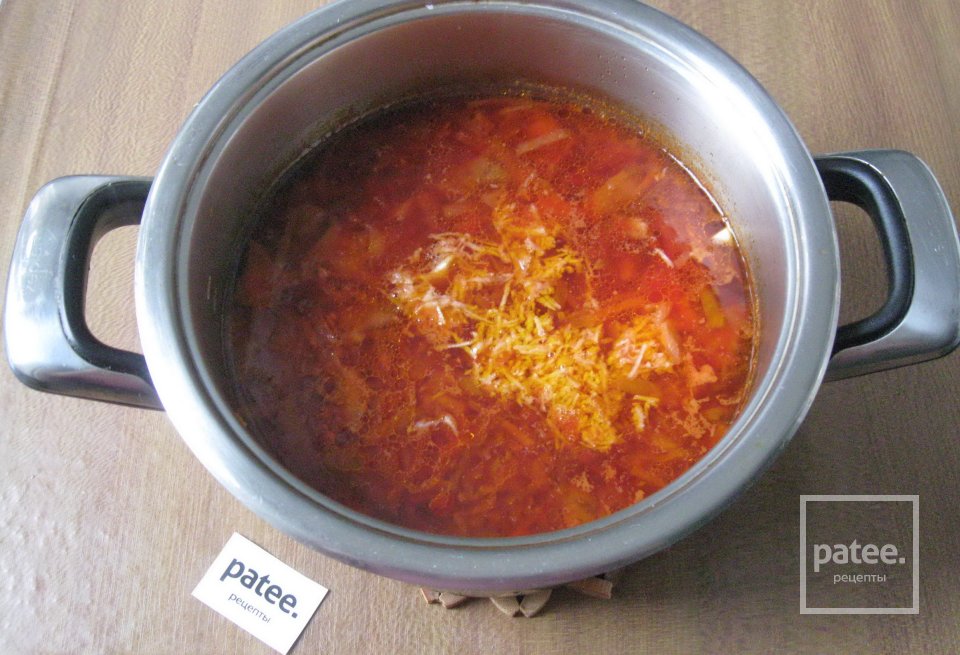 Вегетарианский борщ с маслятами - Шаг 14