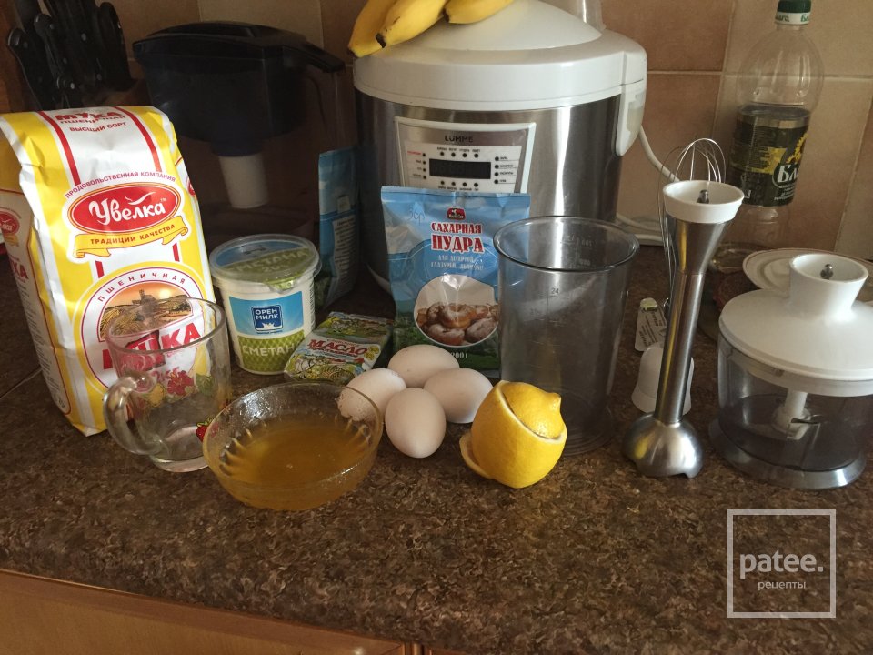 Медовик с лимонным кремом - Шаг 1
