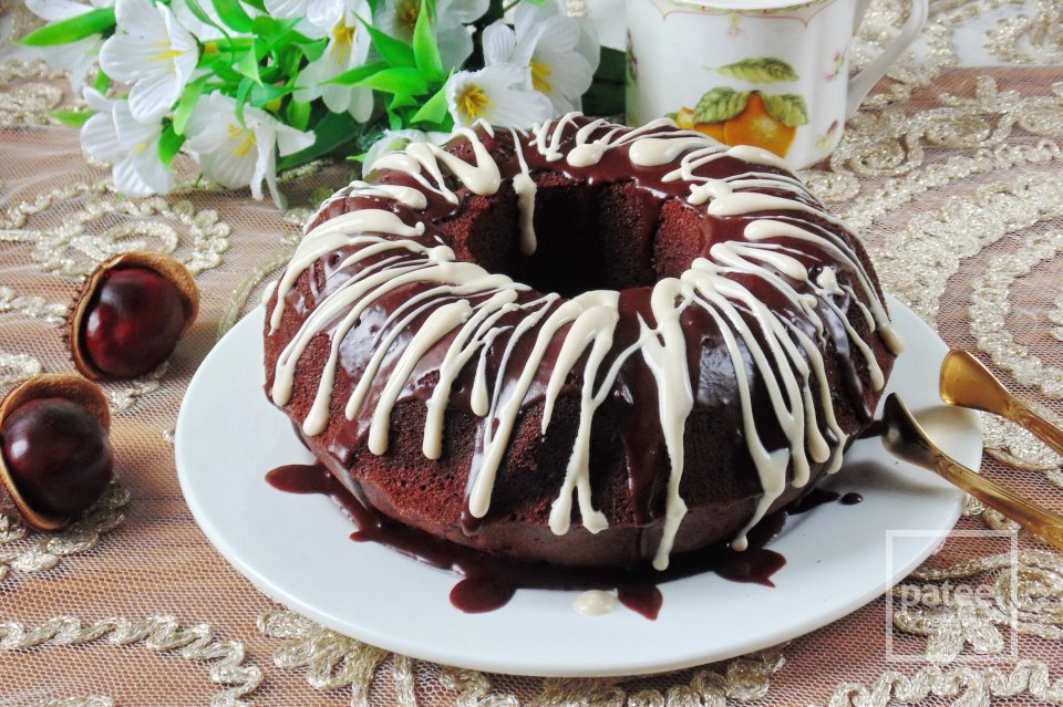 Шоколадный кекс с вишней - Шаг 18