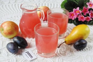 Кисель из груш, яблок и слив