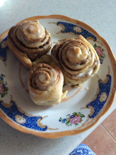 Булочки с корицей, под сливочным соусом - Шаг 6