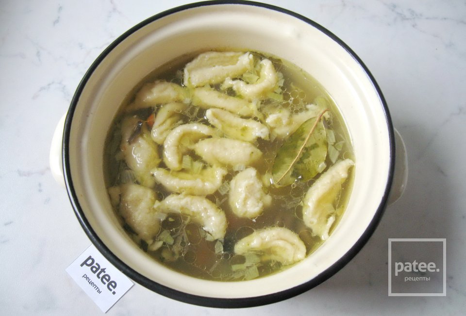 Суп с подосиновиками и клецками - Шаг 14