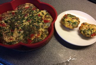 Омлет в духовке. Маффины.