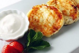 Творожное-банановые блинчики