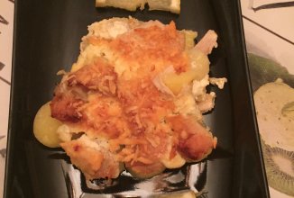 Куриная грудка со сливками и картошкой