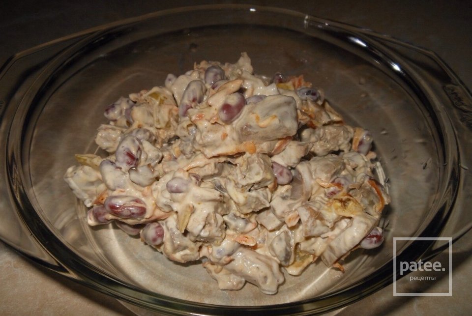 САЛАТИК С КУРИНОЙ ПЕЧЕНКОЙ - Шаг 1