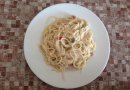 Паста со сметанным соусом
