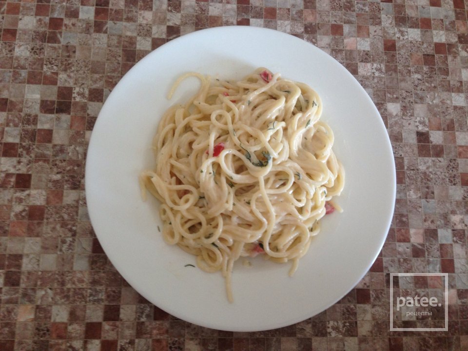 Паста со сметанным соусом - Шаг 2