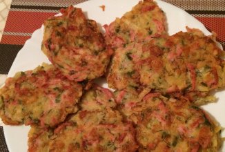 Драники с ветчиной и сыром