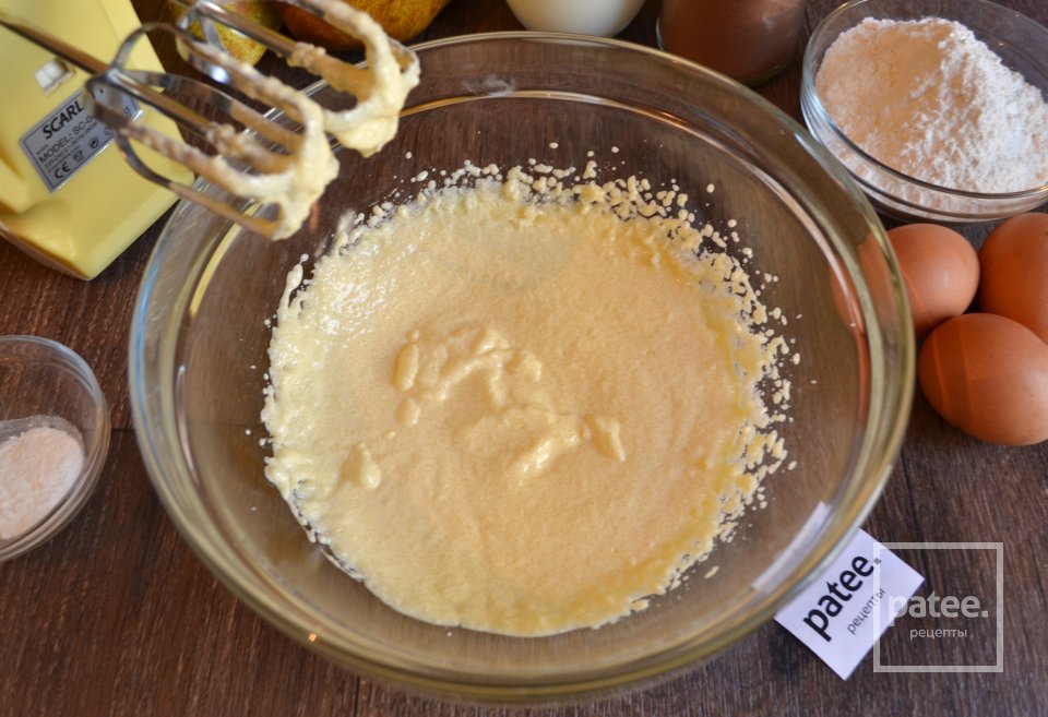 Шоколадный пирог с грушами - Шаг 2