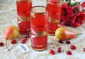 Кисель из кизила и груш