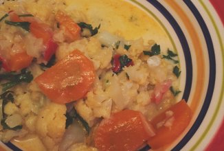 Овощи в сливовом соусе