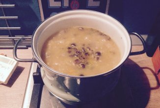 Сырный суп с грибами